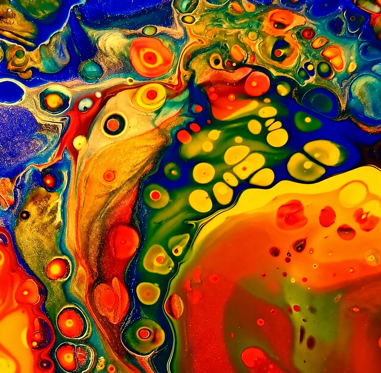 Original fluid artwork by Paula Wild